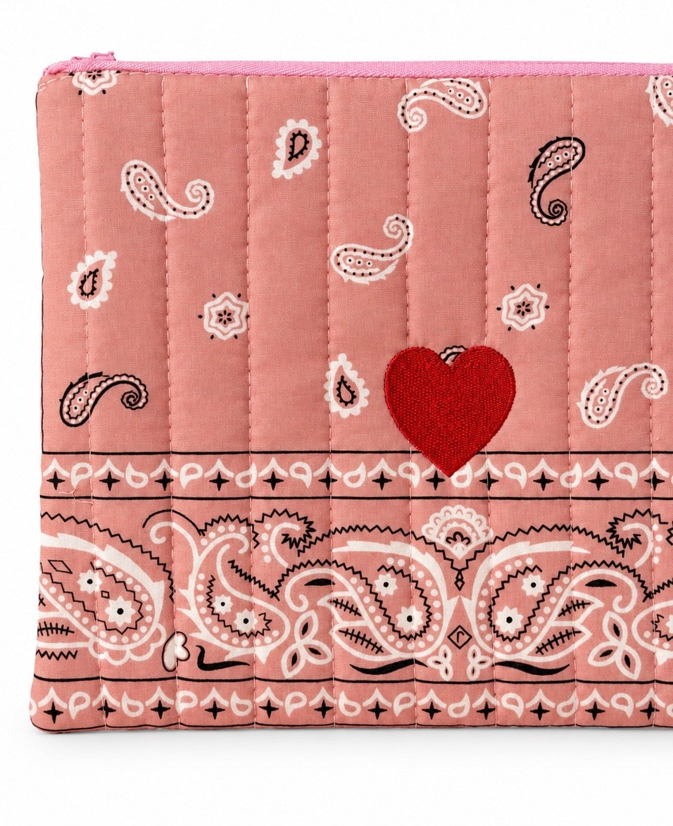 Embroidered Icon Pouch 8x10