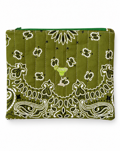 Embroidered Icon Pouch 8x10