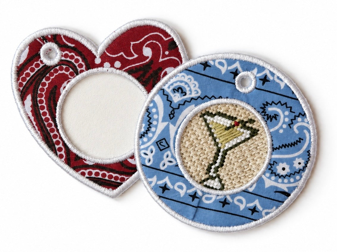Self Finishing Needlepoint Bag Tag