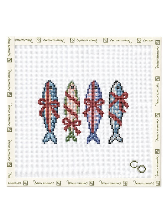 Christmas Fish Needlepoint Canvas