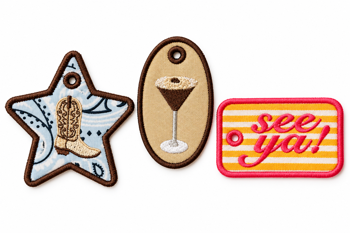 Embroidered Bag Tag