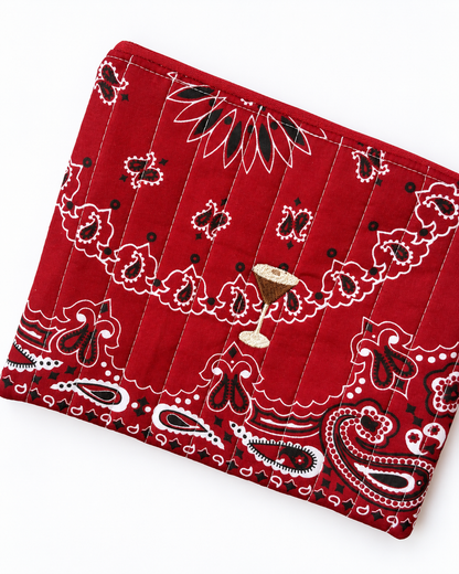 Embroidered Icon Pouch 8x10