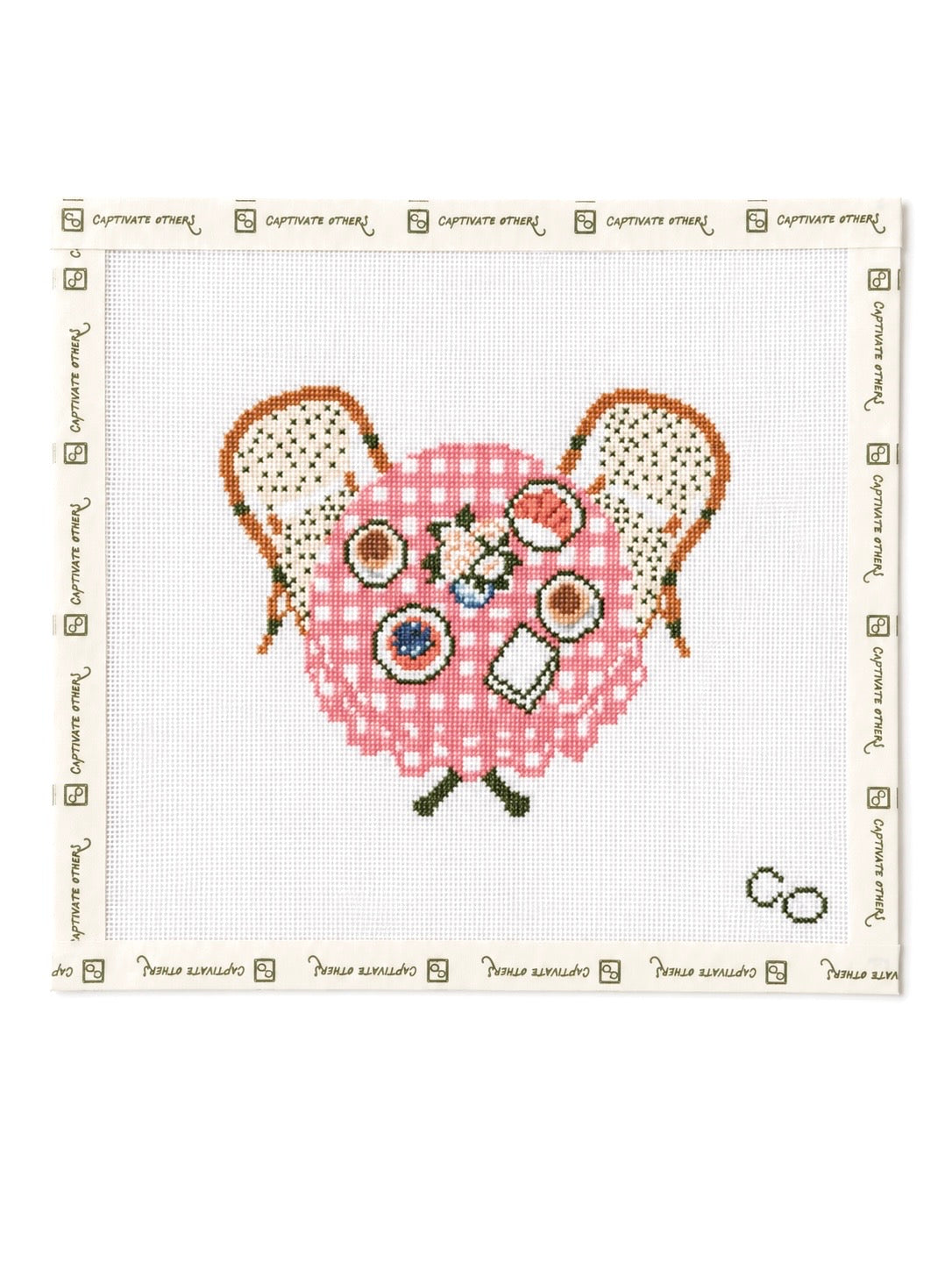 Cafe Breakfast Needlepoint Canvas