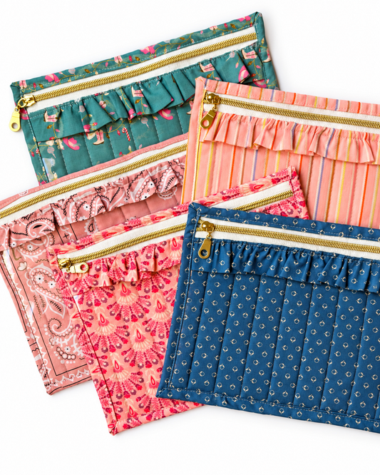 Ruffle Project Bag 8x10
