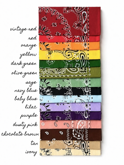 Embroidered Bandana